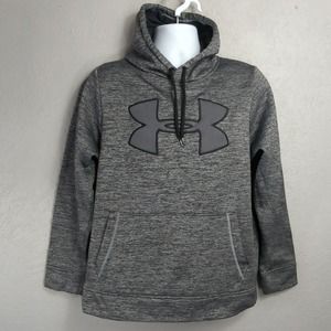Under Armour Hoodie Mens S Gray ColdGear Loose Pullover Sweatshirt
